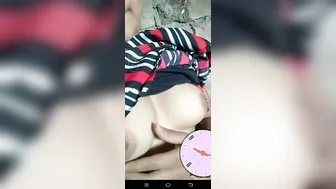Shy Village Babe Flashing Tiny Tits To Boyfriend On Rooftop