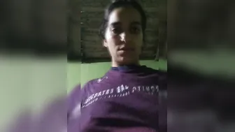 Tall Village GF Showing Off Her Natural Boobs In Selfie