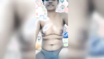 Cute Tamil GF Stripping Naked Teasing During Video Call