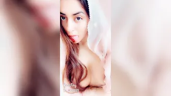 Busty Nri Punjabi Babe Showing Off Her Massive Natural Boobies