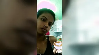 Cute GF Showing Small Boobs During Naughty Video Call