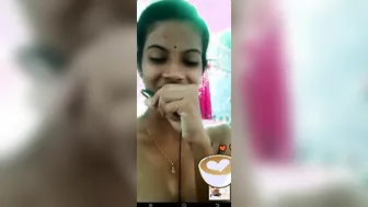 Cute GF Showing Small Boobs During Naughty Video Call