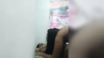 Two Lankan Stepsisters Making Out Together Caught On Camera