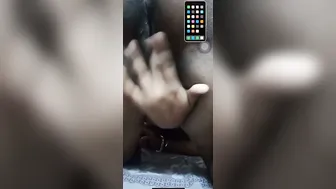 Thick GF Fingering Her Wet Pussy While I Watch Her Go
