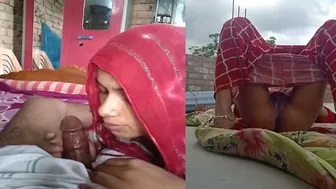 Bhabhi Riding Me On The Terrace After Sucking My Cock So Good