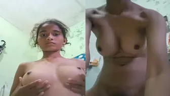 Young GF Showing Off Her Virgin Body On Camera For Me