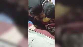 Horny Couple Fucking Hard In Their Bedroom Late At Night Together