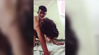 Lovers Getting Wild In Doggystyle Position Homemade Clip