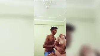 Lovers Getting Wild In Doggystyle Position Homemade Clip