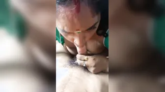 Cheating Mallu Wife Giving Secret Blowjob Behind Hubby Back