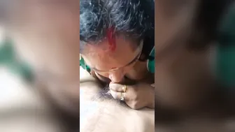 Cheating Mallu Wife Giving Secret Blowjob Behind Hubby Back