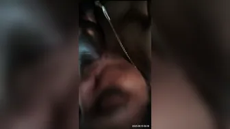 Hot Indian GF On Her Knees Giving Passionate Blowjob