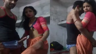 Slim Village Wife Getting Fucked Hard While Standing In Bedroom