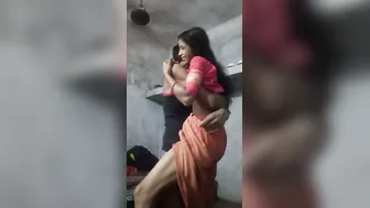 Slim Village Wife Getting Fucked Hard While Standing In Bedroom