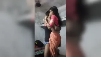 Slim Village Wife Getting Fucked Hard While Standing In Bedroom