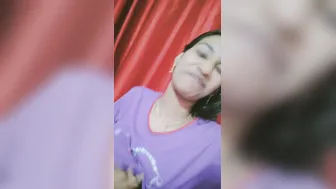Desi GF Pressing Her Big Untouched Natural Boobs Solo