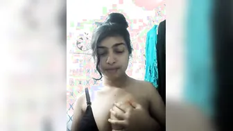 Naked GF Teasing Before Taking Her Steamy Nude Bath