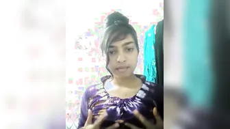 Naked GF Teasing Before Taking Her Steamy Nude Bath