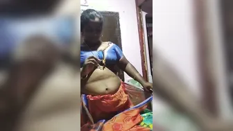 Tamil Aunty Spreading Legs Wide Exposing Her Mature Hairy Pussy
