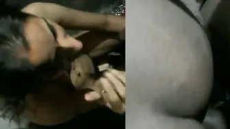 Giving Sloppy Blowjob Before Getting Pounded Doggy Style Hard