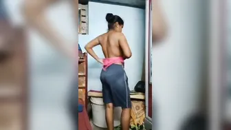 Wife Changing Her Saree Getting Caught On Camera By Someone
