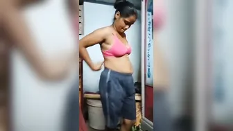 Wife Changing Her Saree Getting Caught On Camera By Someone