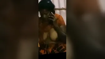 Tamil Aunty Getting Her Big Tits Sucked In Leaked Homemade Clip