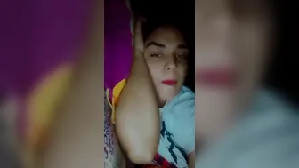 Thick GF Stripping Naked During Late Night Video Call