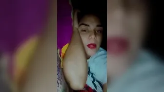 Thick GF Stripping Naked During Late Night Video Call