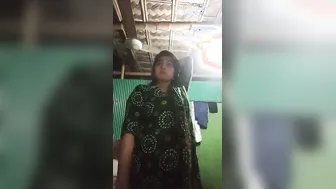 Village Wife Flashing Her Big Boobs Cheating Behind Door