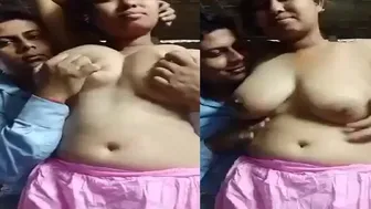 Bengali Babe Getting Her Big Tits Pressed And Sucked Hard