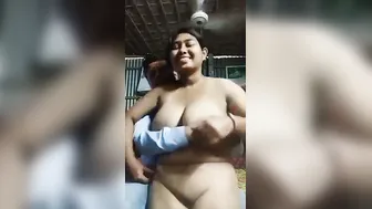 Bengali Babe Getting Her Big Tits Pressed And Sucked Hard