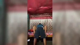 Desi Call Girl Riding Customer For Cash At His Place