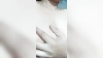 Shy Girl In Glasses Tasting His Load After Playing With Herself