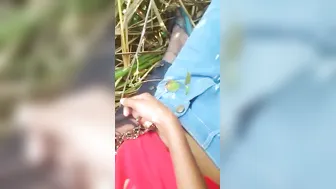 Pressing My GFs Big Boobs Outdoors Caught On Cam