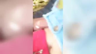 Pressing My GFs Big Boobs Outdoors Caught On Cam