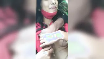 Pressing My GFs Big Boobs Outdoors Caught On Cam