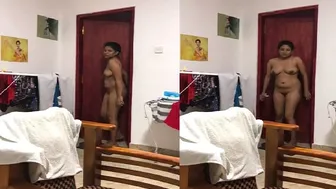 Hot Wife Walking Around Naked In Hotel Bathroom After Bathing