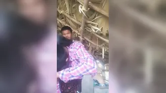 Desi Girl Getting Her Boobs Pressed Hard Inside A Rural Hut