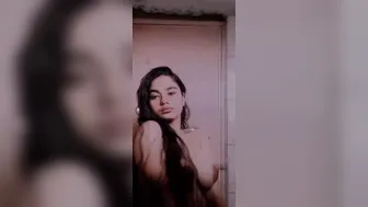 Desi Girl Stripping Naked Showing Off Her Massive Natural Boobs