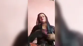Pakistani Bhabhi Showing Off Big Natural Tits On Video Call
