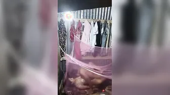 Village Couple Fucking Inside Mosquito Net Late At Night