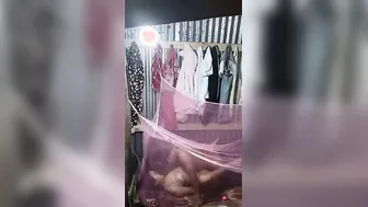 Village Couple Fucking Inside Mosquito Net Late At Night