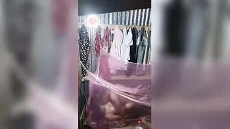 Village Couple Fucking Inside Mosquito Net Late At Night