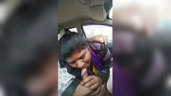 South Indian Aunty Sucking Cock Inside Car Caught On Camera