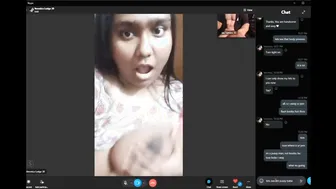 Desi Babe Playing With Her Massive Natural Boobs Just For Me