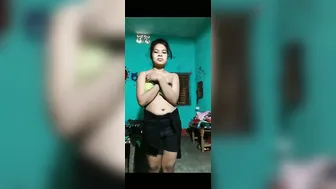 Bengali GF Showing Off Her Boobs For Lover On Phone