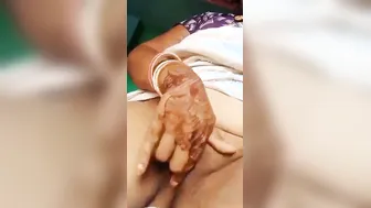 Village Wife Playing With Her Big Tits And Pussy On Camera