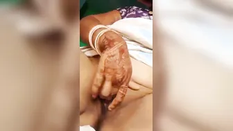 Village Wife Playing With Her Big Tits And Pussy On Camera