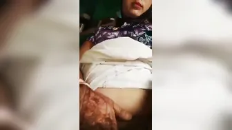 Village Wife Playing With Her Big Tits And Pussy On Camera